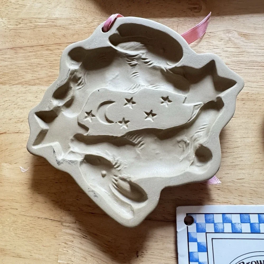 Lot 8 Vintage Cookie‎ Molds Brown Bag Cookie Art + Hartstone Holiday Designs